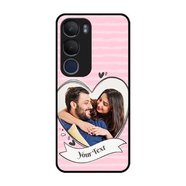Vivo Y29 5G Custom Glass Phone CaseVintage Heart Design