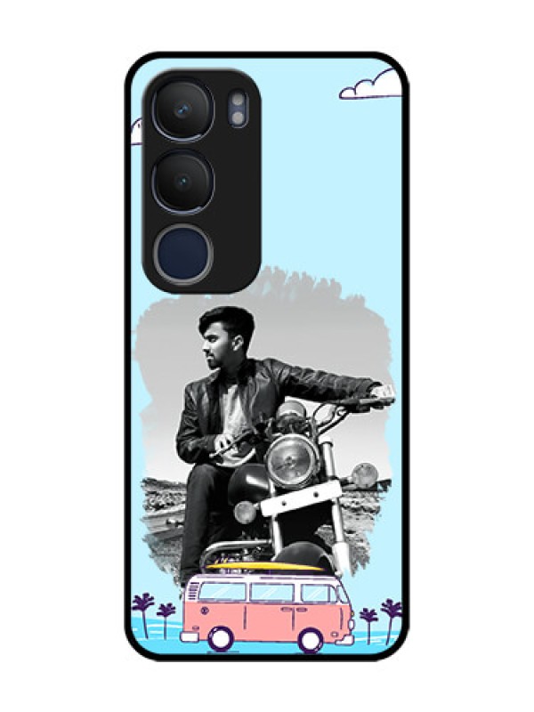 Custom Vivo Y29 5G Custom Glass Phone CaseTravel and Adventure Design