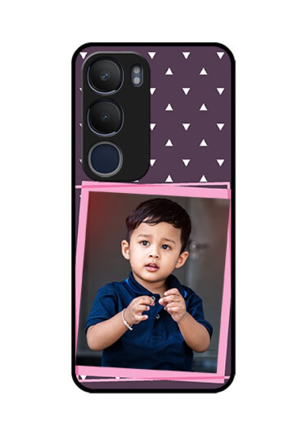 Vivo Y29 5G Custom Glass Phone CaseTriangle Pattern Dotted Design