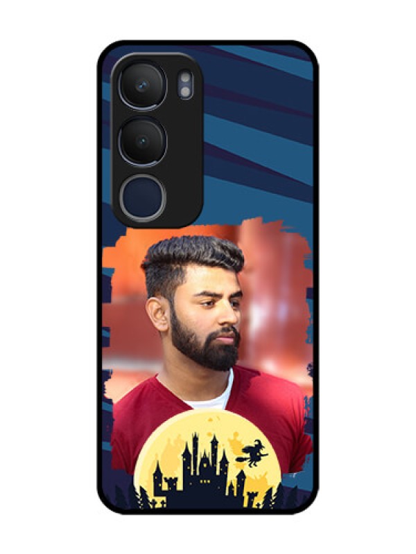 Custom Vivo Y29 5G Custom Glass Phone CaseHalloween Witch Design