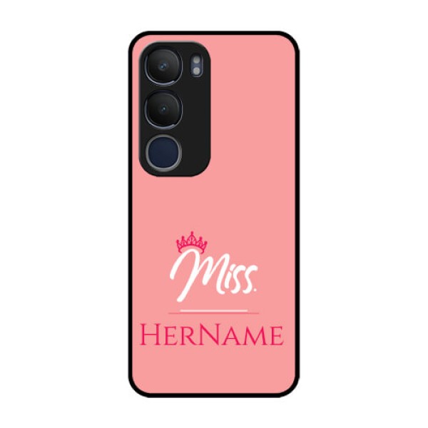 Vivo Y29 5G Custom Glass Phone CaseMrs With Name Design