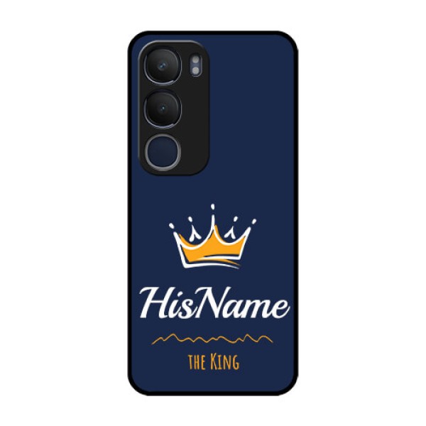 Vivo Y29 5G Custom Glass Phone CaseKing With Name Design