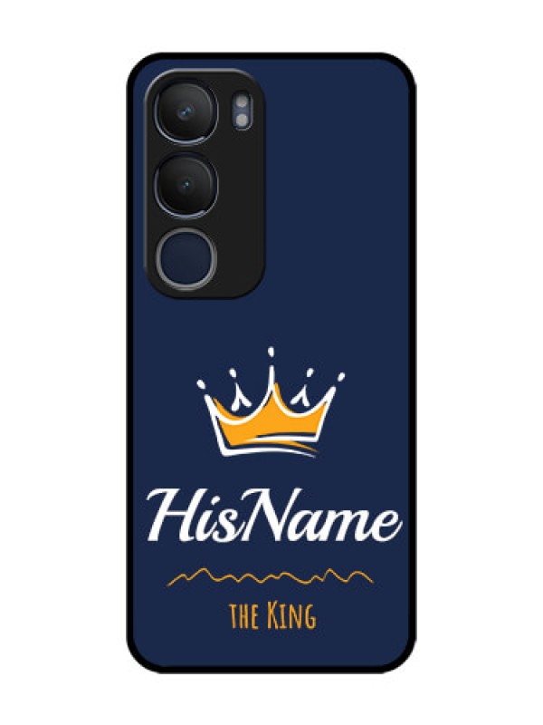 Custom Vivo Y29 5G Custom Glass Phone CaseKing With Name Design