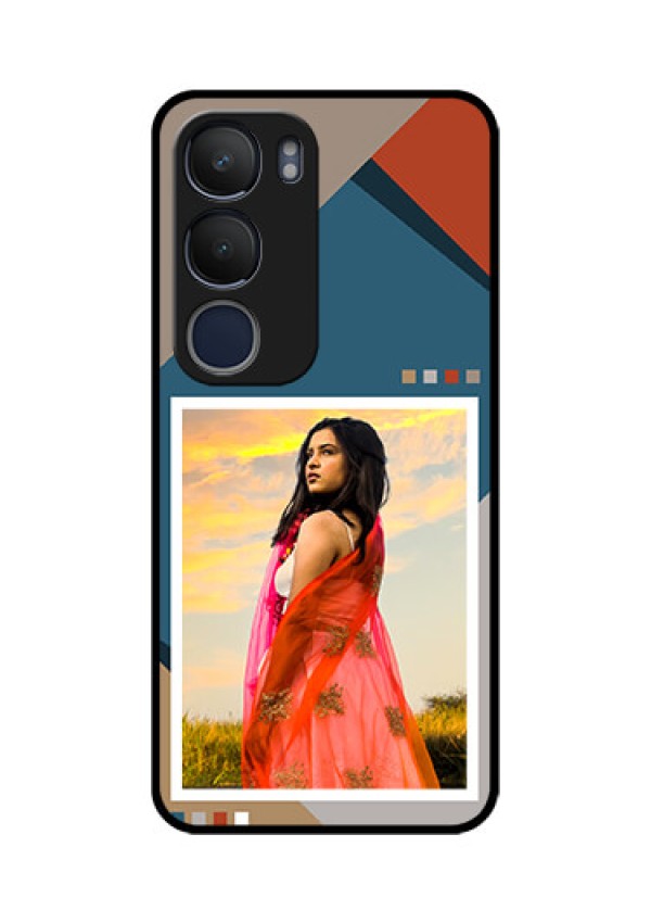 Vivo Y29 5G Custom Glass Phone CaseRetro Color Pallet Design