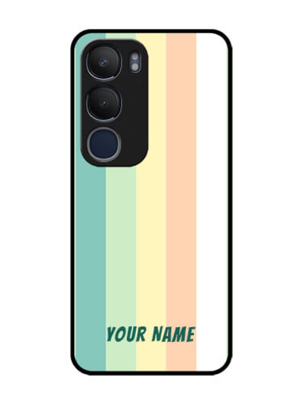 Custom Vivo Y29 5G Custom Glass Phone CaseMulti - Colour Stripes Design