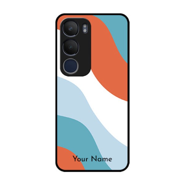Vivo Y29 5G Custom Glass Phone CaseColoured Waves Design