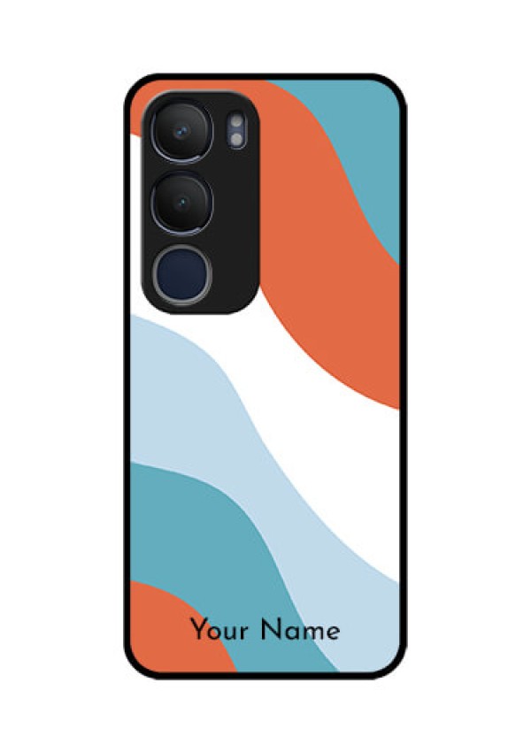 Vivo Y29 5G Custom Glass Phone CaseColoured Waves Design