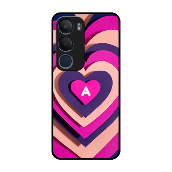Vivo Y29 5G Custom Glass Phone CaseCute Heart Pattern Design Vivo Y29 5G Custom Glass Phone CaseCute Heart Pattern Design