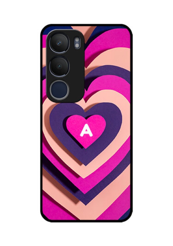 Vivo Y29 5G Custom Glass Phone CaseCute Heart Pattern Design