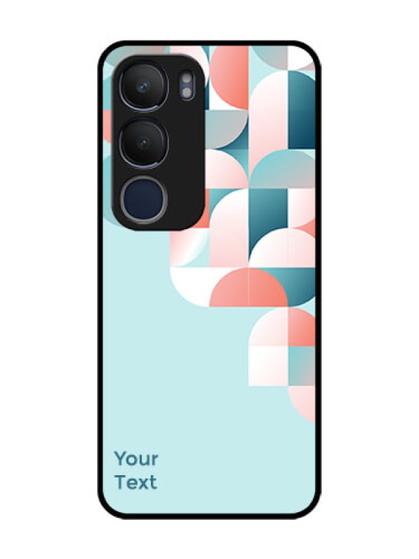 Custom Vivo Y29 5G Custom Glass Phone CaseStylish Semi - Circle Pattern Design