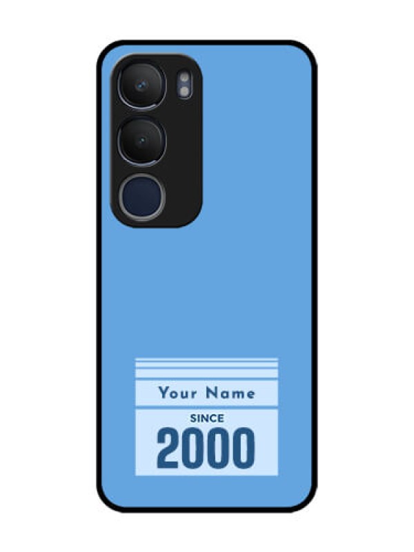 Custom Vivo Y29 5G Custom Glass Phone CaseCustom Year Of Birth Design