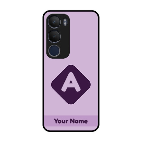 Vivo Y29 5G Custom Glass Phone CaseCustom Letter In Curved Badge Design Vivo Y29 5G Custom Glass Phone CaseCustom Letter In Curved Badge Design