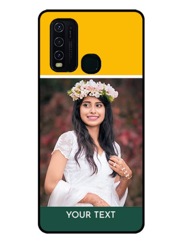 Custom Vivo Y30 Photo Printing on Glass Case  - Love You Design