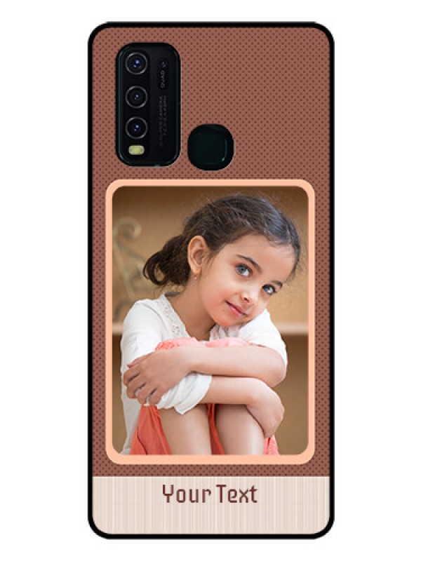 Custom Vivo Y30 Custom Glass Phone Case  - Simple Pic Upload Design