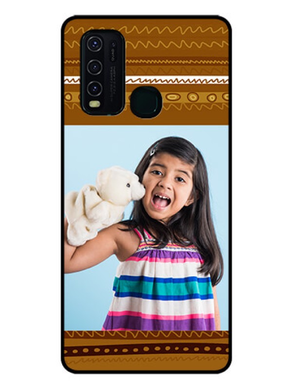 Custom Vivo Y30 Custom Glass Phone Case  - Friends Picture Upload Design 