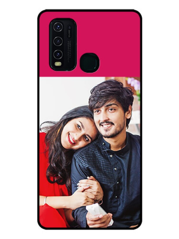 Custom Vivo Y30 Custom Glass Mobile Case  - Anniversary Cover Design