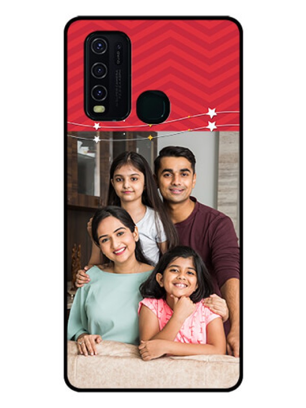 Custom Vivo Y30 Personalized Glass Phone Case  - Happy Family Design