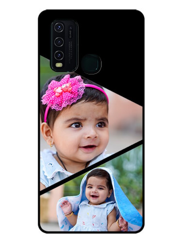 Custom Vivo Y30 Custom Glass Phone Case  - Semi Cut Design