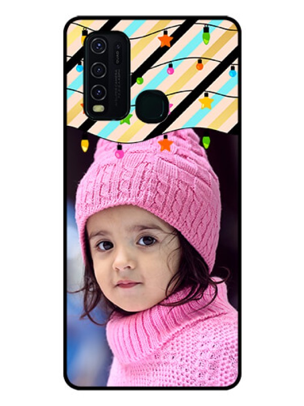 Custom Vivo Y30 Custom Glass Mobile Case  - Lights Hanging Design