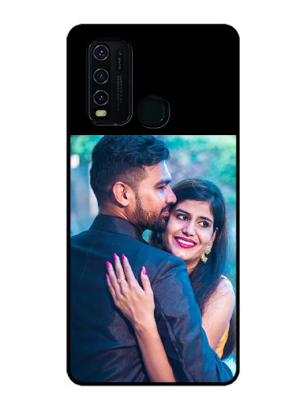 Custom Vivo Y30 Custom Glass Phone Case - Upload Full Picture With Custom Color Design