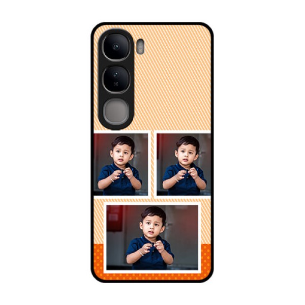 Vivo Y300 5G Custom Glass Phone CaseBulk Photos Upload Design