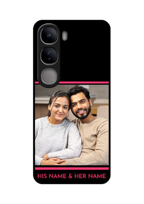 Vivo Y300 5G Custom Glass Phone CaseWith Add Text Design