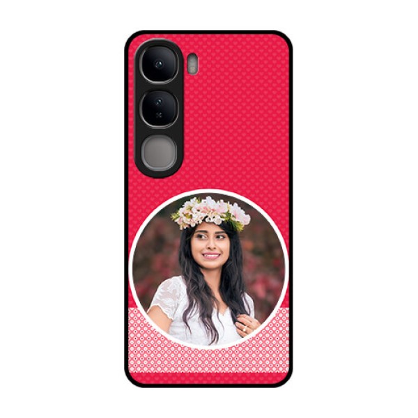 Vivo Y300 5G Custom Glass Phone CasePink Color Pattern Design