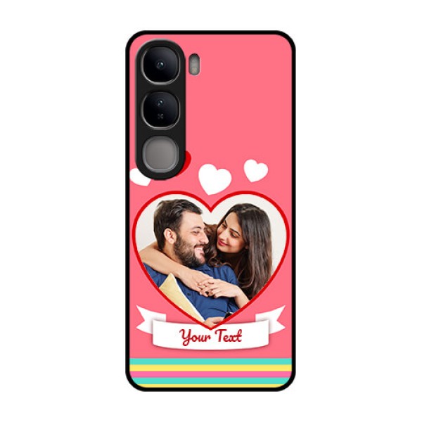 Vivo Y300 5G Custom Glass Phone CaseLove Shapes Doodle Design