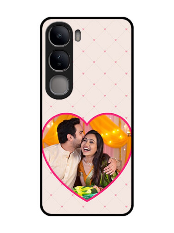 Custom Vivo Y300 5G Custom Glass Phone CaseHeart Shape Design