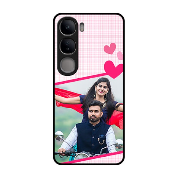 Vivo Y300 5G Custom Glass Phone CaseLove Shape Heart Design