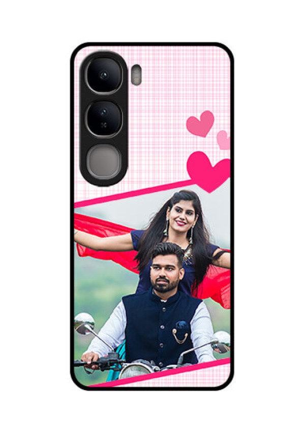 Vivo Y300 5G Custom Glass Phone CaseLove Shape Heart Design
