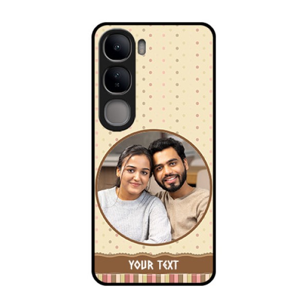 Vivo Y300 5G Custom Glass Phone CaseBrown Dotted Mobile Case Design Vivo Y300 5G Custom Glass Phone CaseBrown Dotted Mobile Case Design
