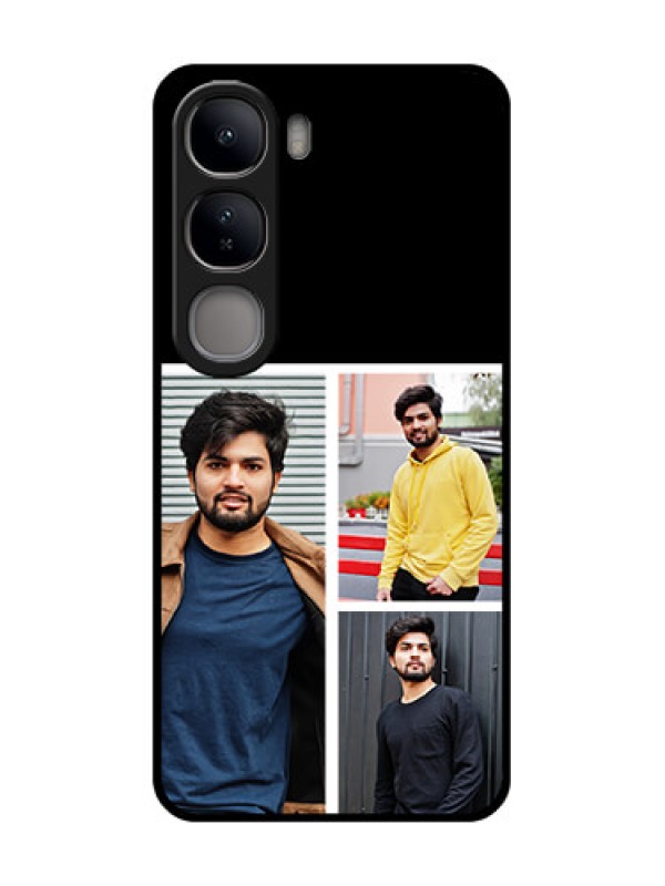 Custom Vivo Y300 5G Custom Glass Phone CaseUpload Multiple Picture Design