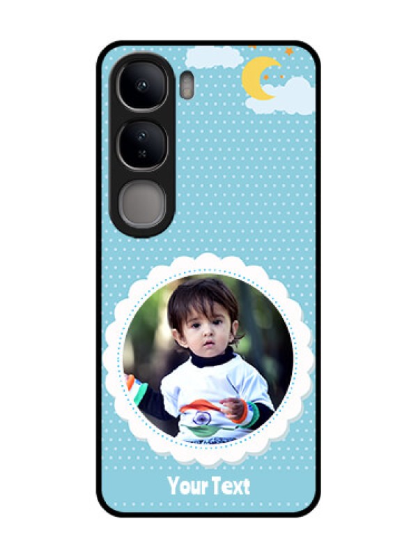 Custom Vivo Y300 5G Custom Glass Phone CaseViolet Pattern Design