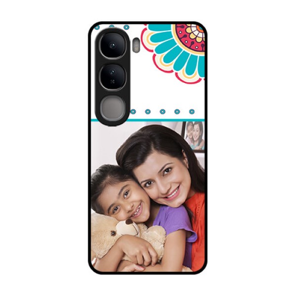 Vivo Y300 5G Custom Glass Phone CaseFlower Design