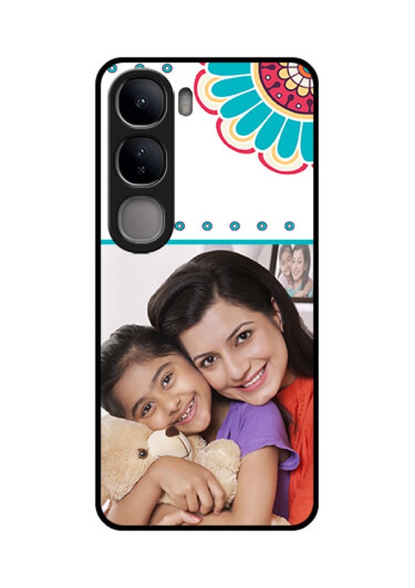 Vivo Y300 5G Custom Glass Phone CaseFlower Design
