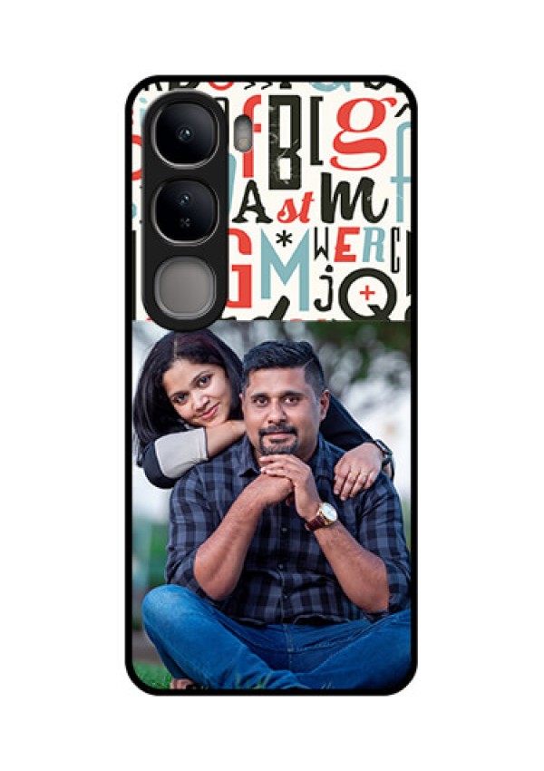 Vivo Y300 5G Custom Glass Phone CaseAlphabet Design