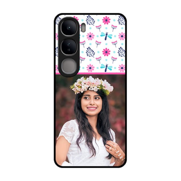 Vivo Y300 5G Custom Glass Phone CaseColorful Flower Design
