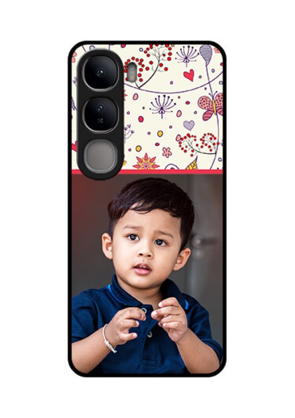 Vivo Y300 5G Custom Glass Phone CasePremium Floral Design