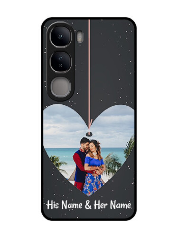 Custom Vivo Y300 5G Custom Glass Phone CaseHanging Heart Design