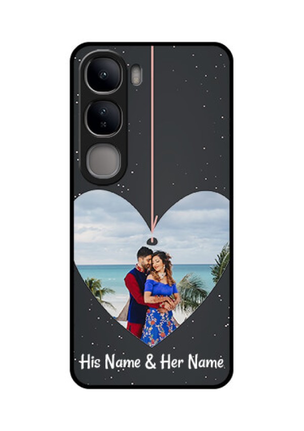 Vivo Y300 5G Custom Glass Phone CaseHanging Heart Design