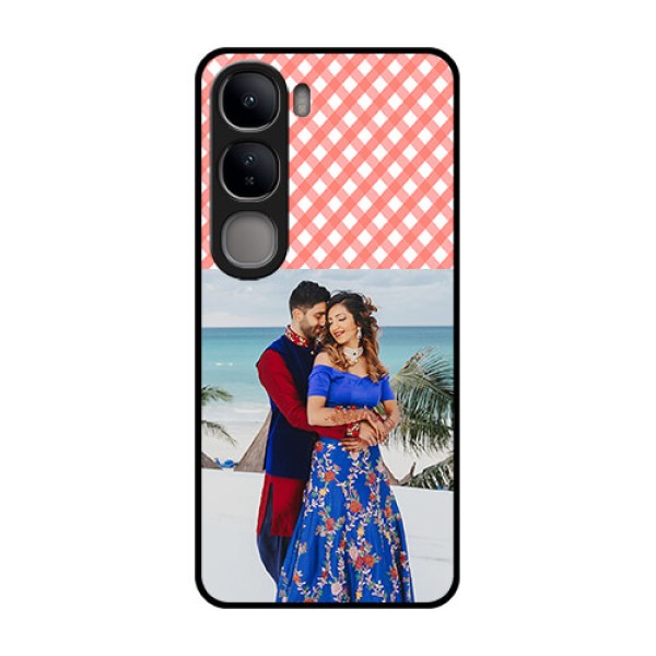 Vivo Y300 5G Custom Glass Phone CasePink Pattern Design