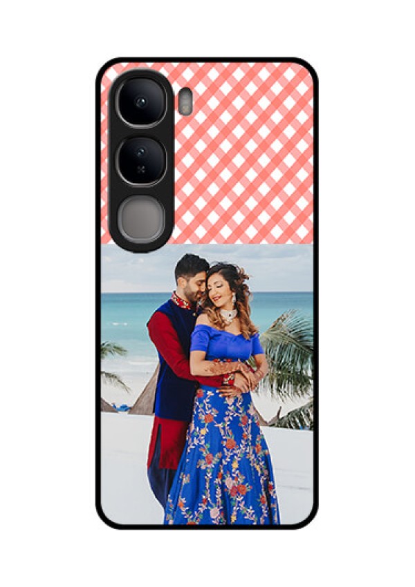 Vivo Y300 5G Custom Glass Phone CasePink Pattern Design