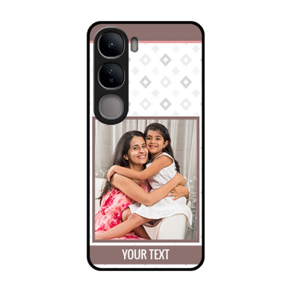 Vivo Y300 5G Custom Glass Phone CaseSimple Diamond Design