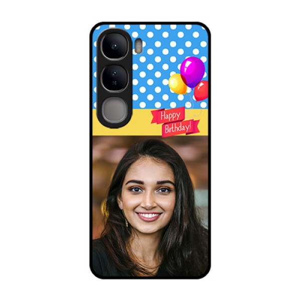 Vivo Y300 5G Custom Glass Phone CaseHappy Birthday Design