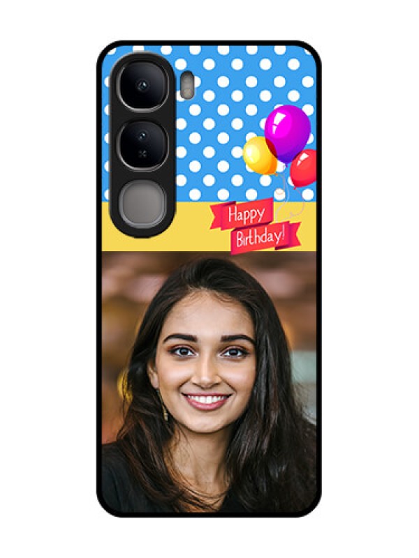 Custom Vivo Y300 5G Custom Glass Phone CaseHappy Birthday Design