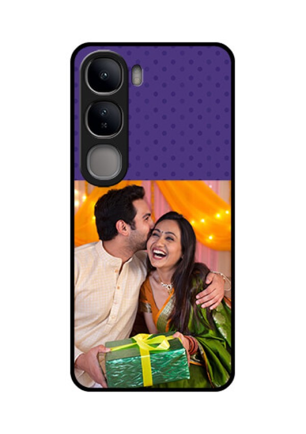 Vivo Y300 5G Custom Glass Phone CaseViolet Colored Pattern Design