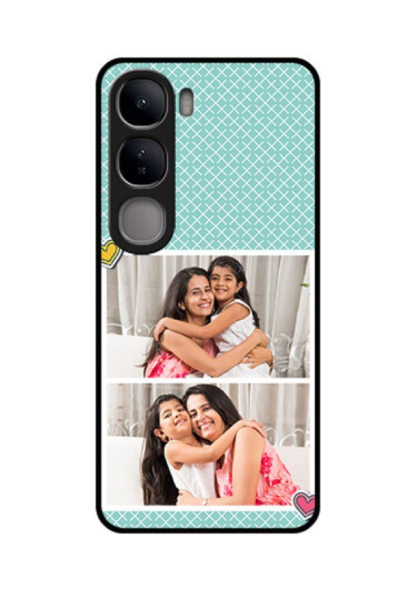 Vivo Y300 5G Custom Glass Phone Case2 Image Holder With Pattern Design