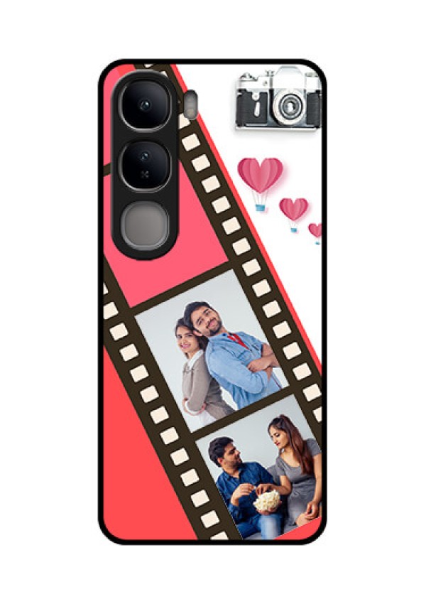 Vivo Y300 5G Custom Glass Phone Case3 Image Holder With Film Reel