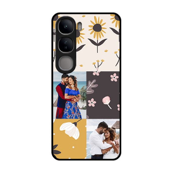 Vivo Y300 5G Custom Glass Phone Case3 Images With Floral Design Vivo Y300 5G Custom Glass Phone Case3 Images With Floral Design